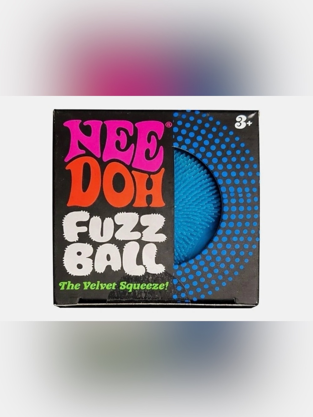 NeeDoh Fuzz Ball Kids Toy - Neon Blue